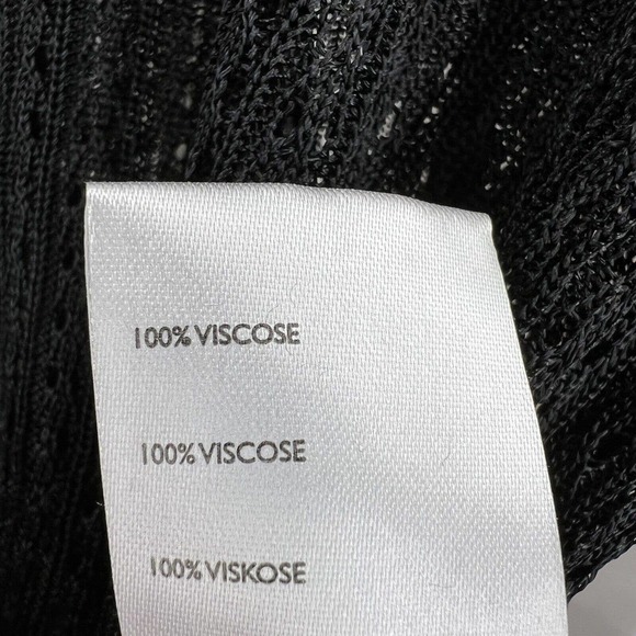 Free People Semi Sheer H2O Sweater Black Medium New - Picture 7 of 11